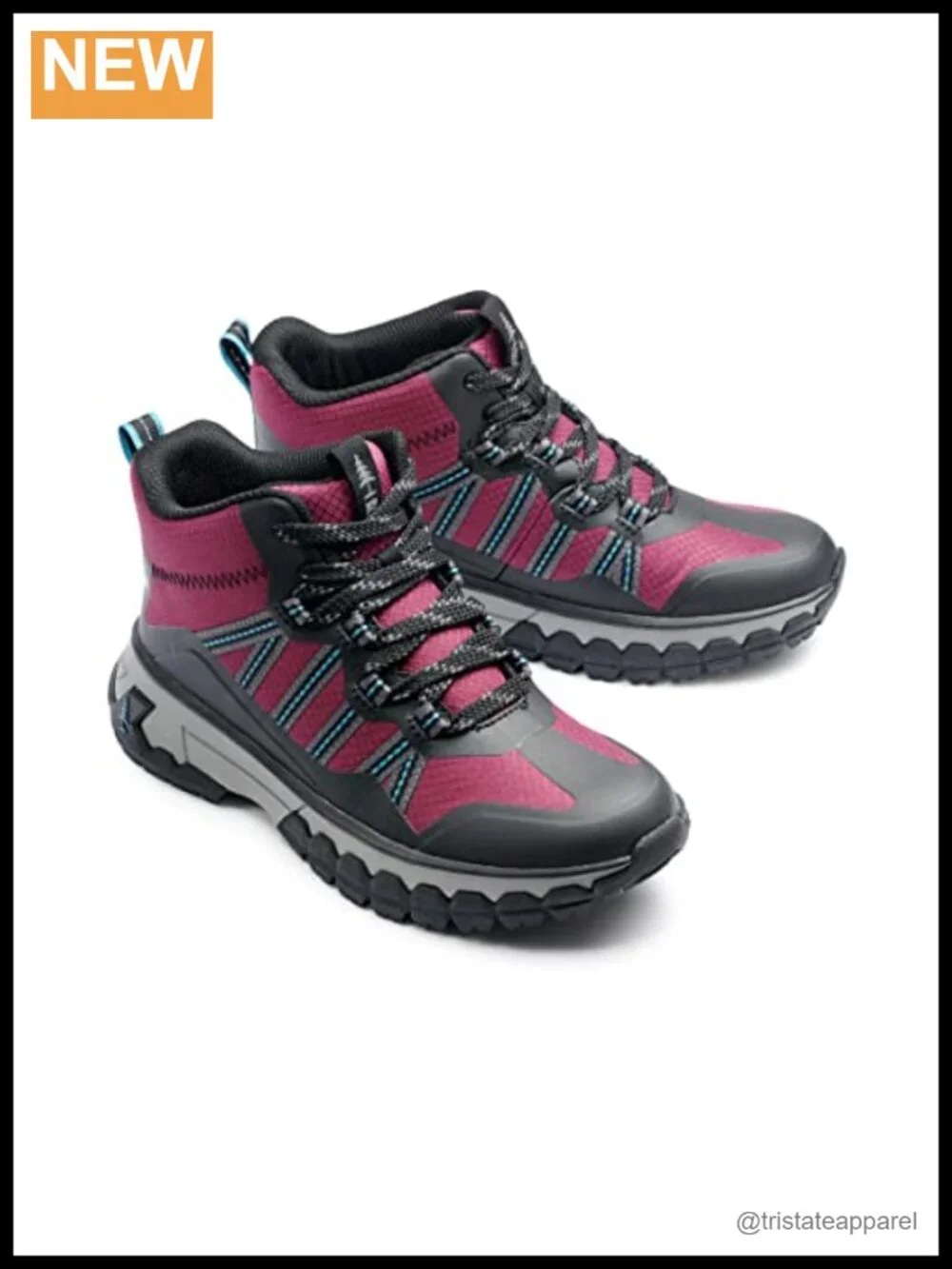 Women's Ankle Hiking Boots Water Resistant Lace Up Trail Shoes
